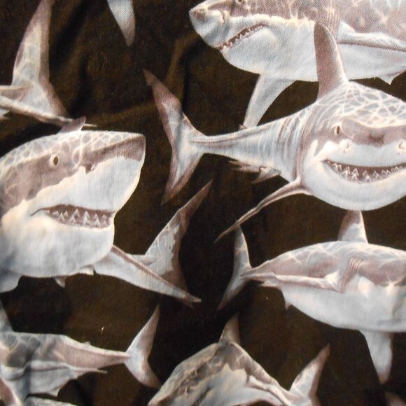 High Seas Trading Co. Shark Short-Sleeve Button Down Shirt - Picture 4 of 6